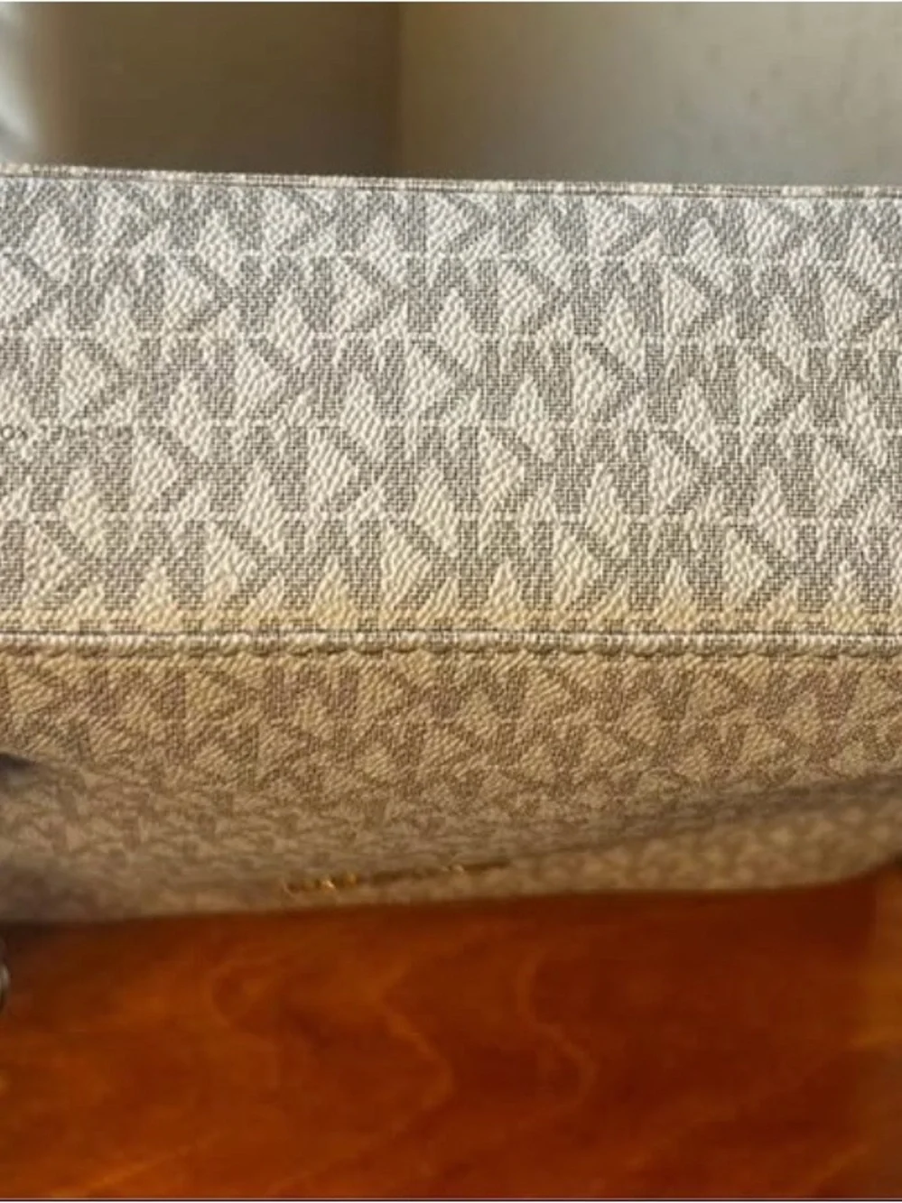 MICHAEL KORS Beige Logo Tote